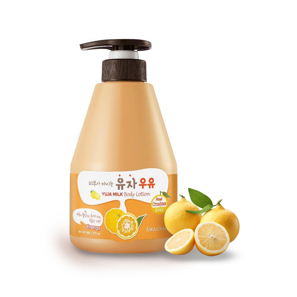 Kwailnara Yuja Lait: bouteille ouverte, application rapide et agréable.
