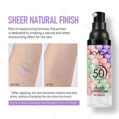 KYDA 3 en 1 Primer SPF50: protection UVA/UVB et base légère.