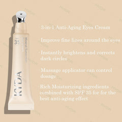 KYDA Crème Yeux Minérale avec applicateur pour doser et appliquer en douceur.