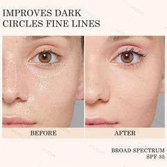 Application précise autour des yeux avec l'applicateur KYDA Crème Yeux Minérale.