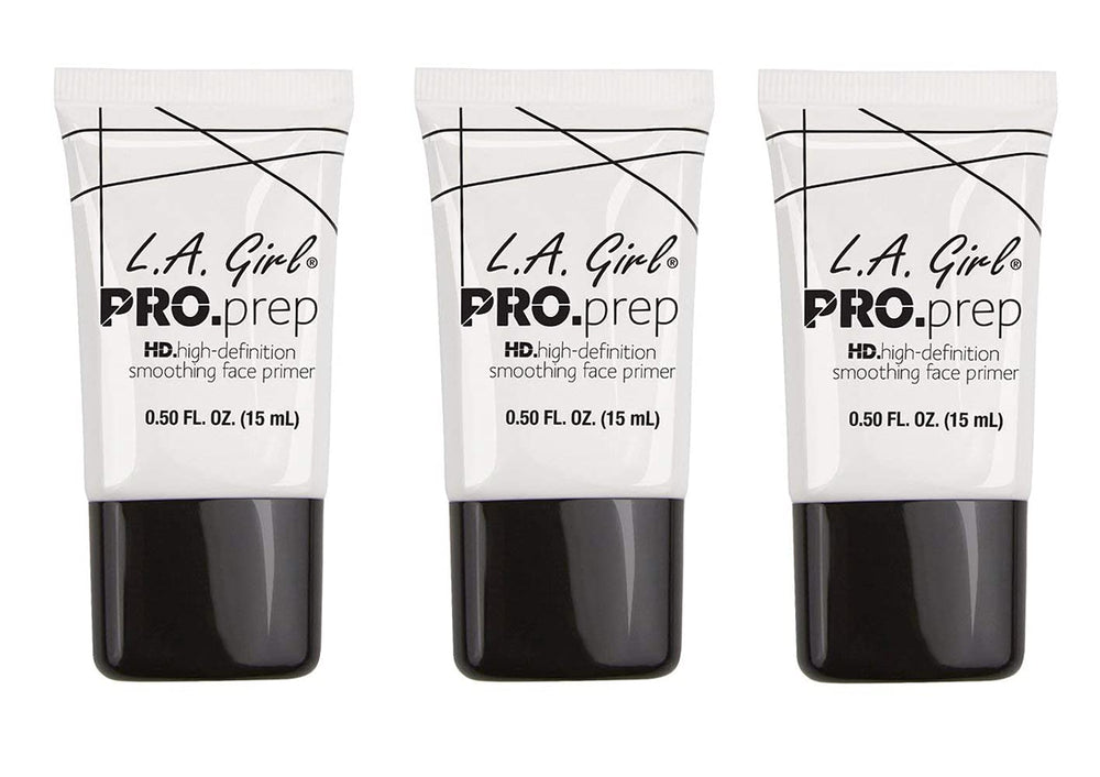 Base L.A. Girl Primer – bouteille avec pompe pour une peau lisse.
