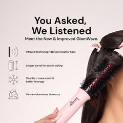 GlamWave: brosse-styling rapide pour volume et boucles définies