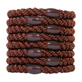 L. Erickson bande cheveux cafe brun, vue generale, maintien durable