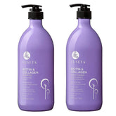 Shampoing Biotine et Collagène de L LUSETA pour cheveux forts et brillants.