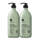 L LUSETA ensemble shampoing et apres-shampooing romarin menthe nourrissant et fortifiant.