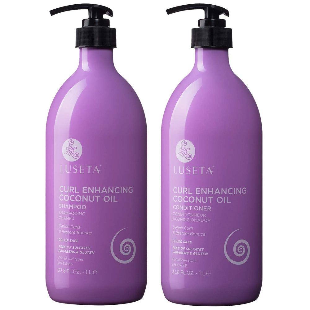 L LUSETA Shampoing à l'huile de coco défini les boucles tout en apportant du volume.