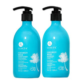 L LUSETA Shampoing lait de coco – bouteille, nettoyage doux et nourrissant.