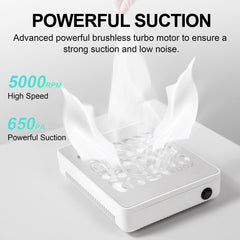 L'UGX Collecteur d'ongles couvercle aluminium assure durabilité.