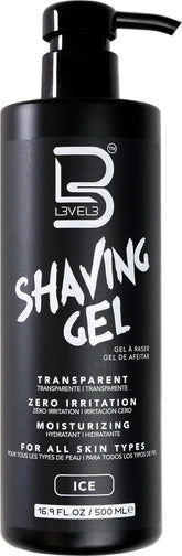 L3 Ice gel transparent favorisant une coupe précise et sans irritation.