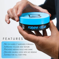 Texture lisse de la crème L3 Level 3 Forming Cream pour un coiffage fluide.