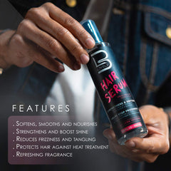L3 Level 3 Hair Serum being applied to detangle and nourish dry strands