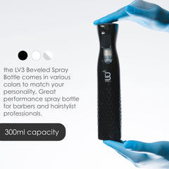Spray barbier L3 ergonomique, réduction possible de fatigue de la main.