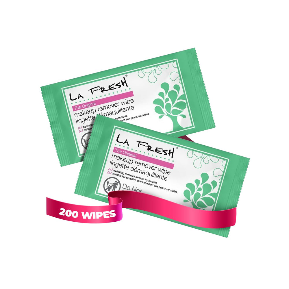 Lingettes La Fresh pour le visage, démaquillent en douceur et hydratent la peau.