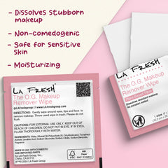 La Fresh lingettes peau sensible offrent une démaquillage sûre et légère.