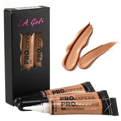 L.A. Girl HD Pro Conceal Warm Honey bottle for smooth, natural coverage all day.