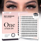 La Maesii clusters cils bande claire invisible 10-14mm pour un look naturel.