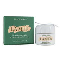 La Mer crème hydratante en pot offre une hydratation riche pour le visage.