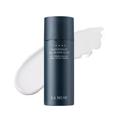 La MUSE Homme Daily: bouteille-toner-lotion-essence pour hydratation légère et durable.