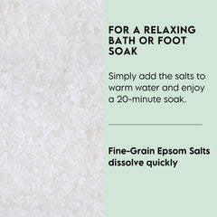 LA SALT CO – bain Epsom avec dissolution rapide et eau claire.