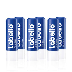 Labello Original baume lèvres pack 6 pour lèvres douces et hydratées.