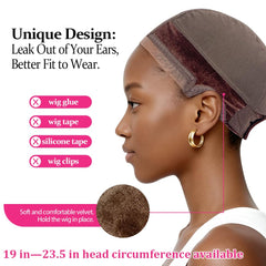 Labhairs wig-cap-confort-nouvelle-lune : tissu respirant pour l'été et le confort.