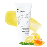 Labiora lemon honey face mask wash-off shows quick, smoothing care for the complexion