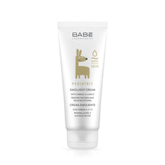 Laboratoires Babe crème émolliente pédiatrique 200 ml, bouteille facile à ouvrir pour les enfants.