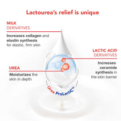 Texture crème hydratante Lactovit Lactourea prête à l’emploi.