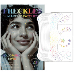 LADDYFOX taches visage holographiques pour un look scintillant en festival