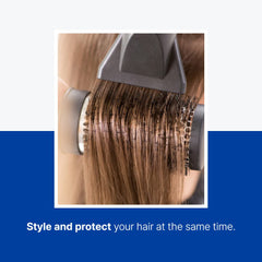 Contrôle des frisottis et cheveux lisses après utilisation avec LA'DOR.