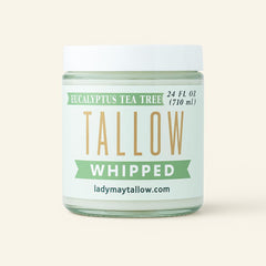 Lady May Tallow crème visage pompe: hydratation douce pour peau sèche.