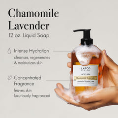 Étiquette clair et parfum apaisant Camomille Lavande.