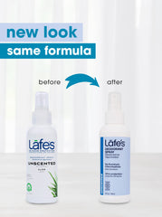 Étiquette du déodorant Lafe's présentant des ingrédients naturels et sans toxines.
