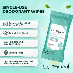 Lingettes La Fresh rafraîchissantes pour le corps après l'entraînement.
