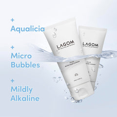 Démaquillage efficace avec LAGOM Cellup, peau nette sans double nettoyage.
