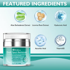Ingrédients actifs Lakico acide hyaluronique et vitamine C pour hydrater et éclaircir.