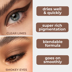 LAMEL Maad Eyes №401 — teinte gris-charbon, smoky subtil et polyvalent.