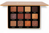 Palette Lamora Bronze avec 12 ombres pour looks quotidiens durables