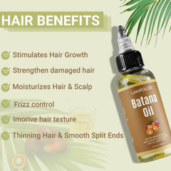 Lampolar Batana Oil, texture riche, nourrit les cheveux en profondeur.