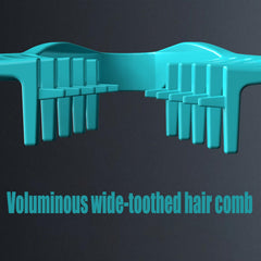 Lamsamsom Texture Comb dents larges gris pour coiffage efficace
