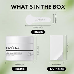 LANBENA bandes nasales paquet complet, parfait pour partager.