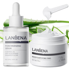 LANBENA bandes-pore-nez: peau plus nette après utilisation des bandes.