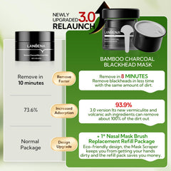 LANBENA Charbon bambou adsorption efficace et naturelle