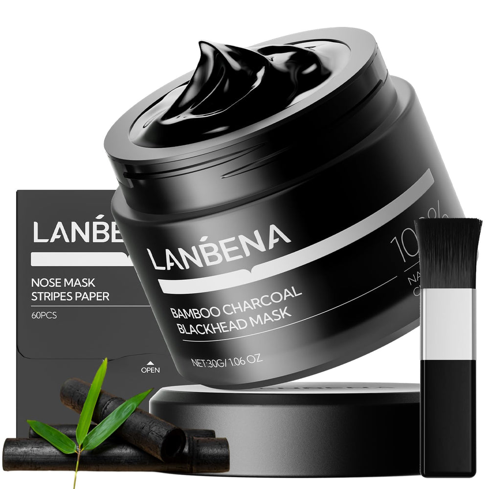 LANBENA masque charbon bambou 2.0 purifie les pores du nez