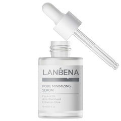 LANBENA Pore Minimizer Serum dans flacon, aide à resserrer les pores et clarifier la peau.