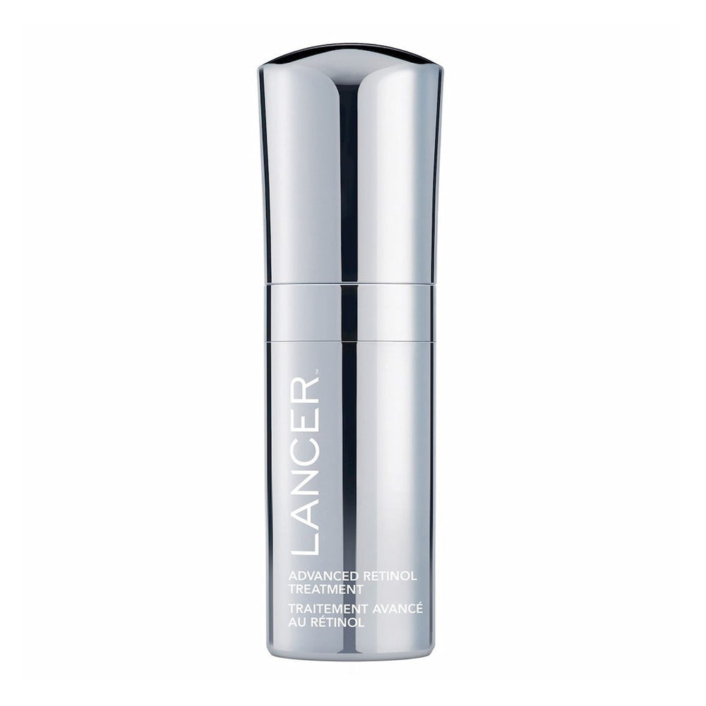 Sérum Lancer Retinol Avancé – bouteille pompe, hydratation nocturne et lissage subtil.