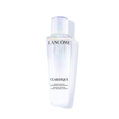 Lancôme Clarifique, bouteille à agiter pour mélanger les deux phases et préparer la peau.
