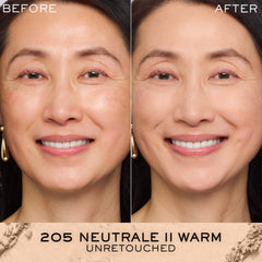 Lancôme Dual Finish application-seche procure une couvrance précise et longue tenue.