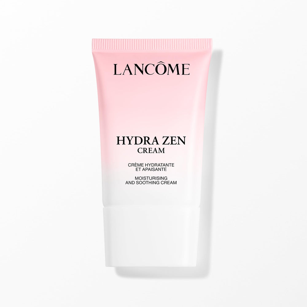 Lancôme Hydra Zen, flacon-pompe, offre une hydratation durable et une sensation apaisante.