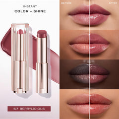 Couleur modulable Lip Idôle Butterglow sur lèvres pour intensity progressive.